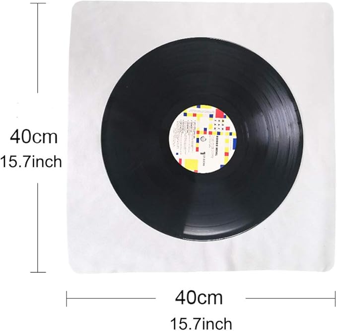 Record Cleaning Cloth, 15''x15'' Big Size 5 Pack Anti-Static Microfiber Lint Free Cleaner for LP Vinyl Record, Glasses,TV Screen, Laptop