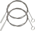 Extra Long Pipe Tube Cleaner Fridge Drain Pipe Dredging Tool Flexible Drain Brush Skinny Tube Spiral Cleaning Brush Drinking Straw Cleaner Brush Nylon Spring Aquarium Filter Brush 155CM (2)