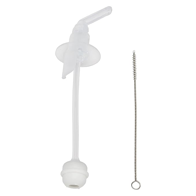 Dr. Brown's Baby's First Straw Cup Straw Replacement Kit with One Straw and One Cleaning Brush, BPA Free