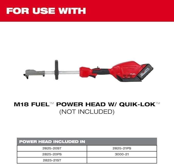 49-16-274021 for Milwaukee.. M18 Fuel Quik LOK Rubber Broom Attachment