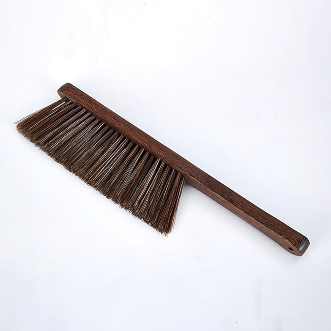 Wooden Hand Broom Brush Whisk Soft Bristle Cleaning Brush for Indoor & Outdoor Use Car Porch Debris Halloween Dust Dirt Driveways Sidewalks