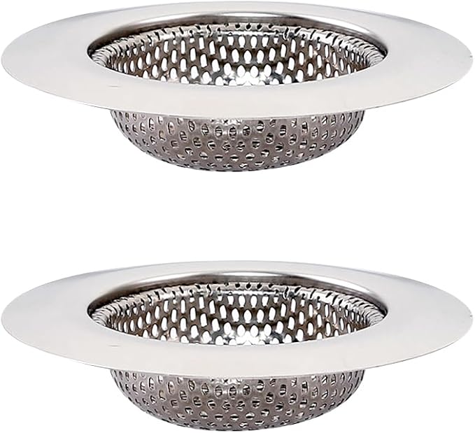 2 Pcs 11.5cm Stainless Steel Sink Strainers Sink Drain Baskets Small Basket Food Catchers Sink Drainers Drain Filters Kitchen Sink Baskets