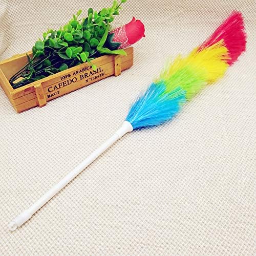 Hofumix Feather Duster Car Duster Hand Duster Static Dusting Brush Hand Grips Delicate Duster Kit 360°Flexible Duster for Ceiling Fans, Blinds, Furniture, Shutters, Auto, Truck, SUV, RV 4pcs