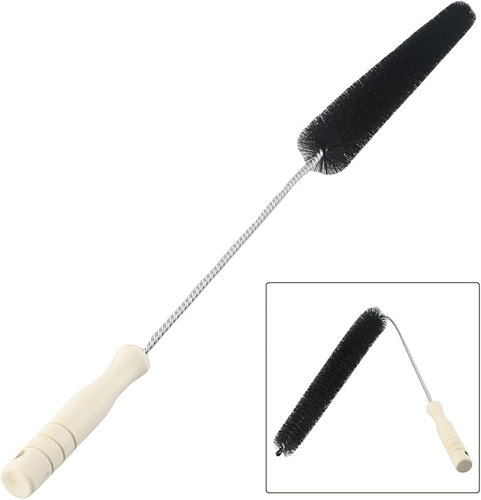 Radiator Cleaner Brush For Home Use, Bendable Long Thin Duster With 70Cm/75cm Wooden Handle, Nylon Bristles For Vents, Dryer Ducts, Baseboard Heaters And Hard-to-Reach Spaces(70cm)