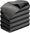 Fliwos Thickened Magic Cleaning Cloth, 2026 Upgrade Reusable Streak Free Cleaning Cloths, Microfiber Cleaning Rags, Multipurpose Lint Free Glass Wiping Towels for Kitchen, Window, Cars (5, 8×12 in)