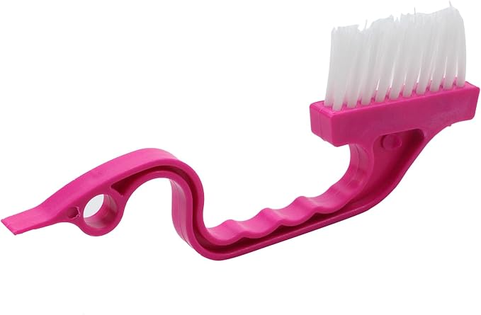 Xiaoyztan 10 Pcs Sliding Rail Cleaning Brush Dust Brush for Window Track Sliding Doors Drawer Slide (Pink)