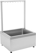 Stainless Steel Floor Mop Sink, Mop Service Basin Sink with Cleaning Tool Rack for Commercial kitchen, Restaurant, Business, Garages |21.65" x 18.9" x 10.6"