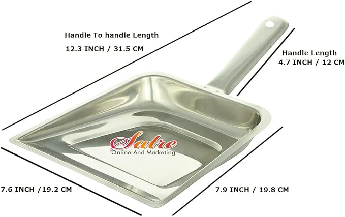 Stainless Steel Dust Pan,Cleaning Product,dust pan Cleaner for Household Floor dust Removal.
