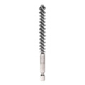 HARFINGTON Stainless Steel Bore Brush 10mm Dia Cleaning Wire Brush with Handle 1/4 Inch Hex Shank for Tubes, Ports, Bearings
