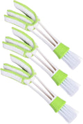 Didiseaon 3pcs Car Air Vent Cleaning Brush Double-Ended Interior Crevice Brush Automotive Air Conditioner Detail Tool for Dashboard and Vent Dust Removal