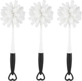 ALINK Bottle Glass Dish Sponge Cleaning Brush with Handle, Pack of 3