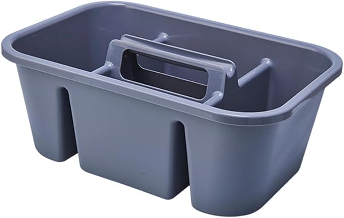 Cleaning Tool Carry Case Tool Collection Lightweight Home Use Compartments Storage, Gray