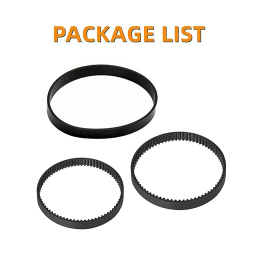 Replacement Belt Set for Bissell ProHeat 2X Revolution Pet Pro Carpet Cleaner 1986, 1964, 2007, 2007P Series, Replace Parts 1611129, 1611130 and 1606428