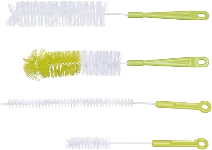 4 Pcs Bottle Cleaning Brush Set 4 Different Brushes for Cleaning Inside Tea Kettles Sports Water Bottles Coffee Jugs Juice Pitchers Espresso Machine Cleaning Products