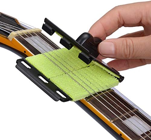 SAPHUE Guitar String Cleaner Clean Fretboard Cloth Tool Scrubber for Cleaning Maintenance Care Kit for Violin/Bass/Ukulele/Electric Guitars and Other Musical Instrument 2 Pack