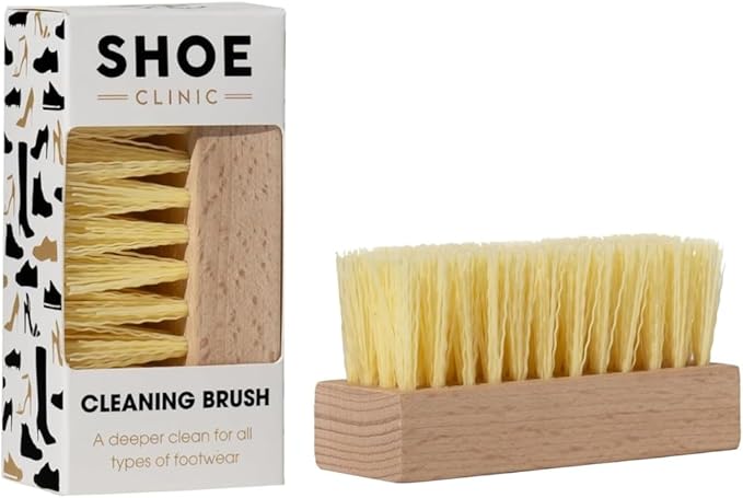 Shoe Clinic Soft Bristle Brush – Cleaning Brush – Hand Brush – Deep Cleans and Easily Lifts Dirt from All Types of Footwear