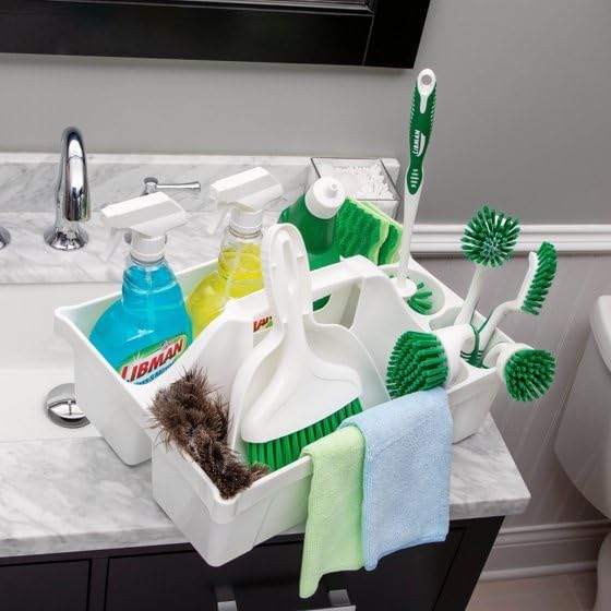 Deluxe Maid Cleaning Caddy (2-Pack) – Durable Multi-Compartment Organizer for Household, Janitorial, and Commercial Cleaning Supplies