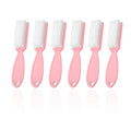 6Pcs Nail Brush for Cleaning Fingernails, Handle Grip Cleaning Brush for Nail and Toenail, Nail Dust Brush Manicure Pedicure Tools Scrubbing Brush Women Men Home Salon(Pink)