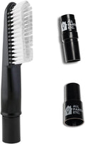 Elongated Universal Dust Brush Attachment, 1.25” Long Dusting Brush Accessories for Shop Vac, Bissell, Nutone, Electrolux, Beam, Eureka & other Central Vacs