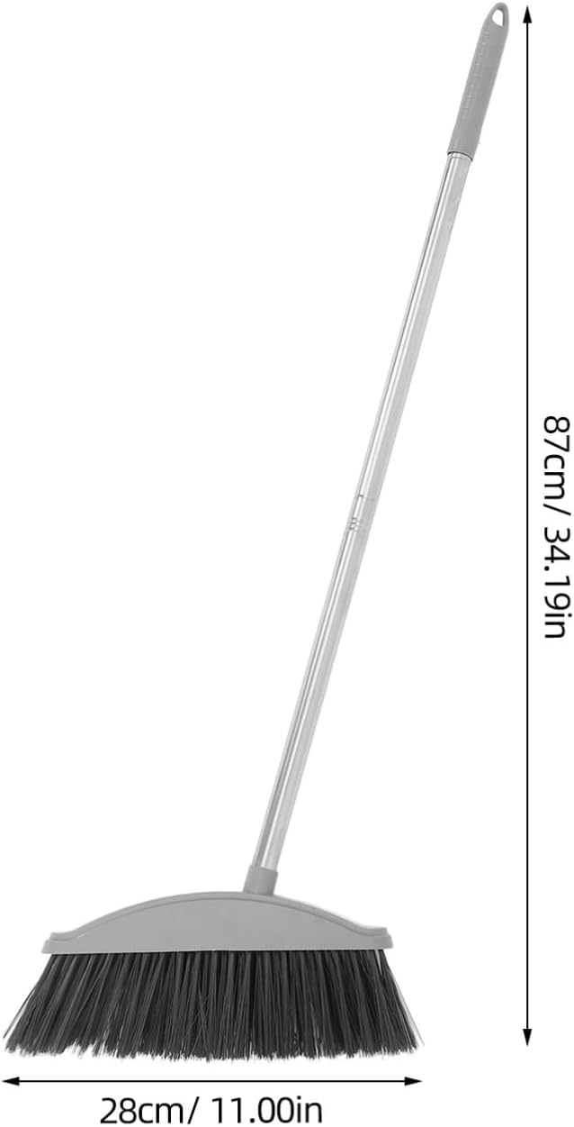 Heavy Duty Floor Cleaning Broom Handle Sweeper for Use Soft Bristles for Dust and Pet Hair Removal