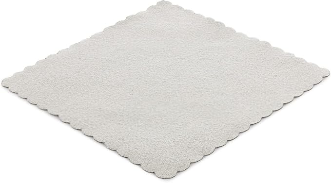 The Rag Company - Buttersoft Suede Cloth - Trademarked Softness for Applying and Leveling Coatings, Cleaning Glass and Other Delicate Surfaces Without Scratching - 8”x 8” - 10 Pack - Ice Grey