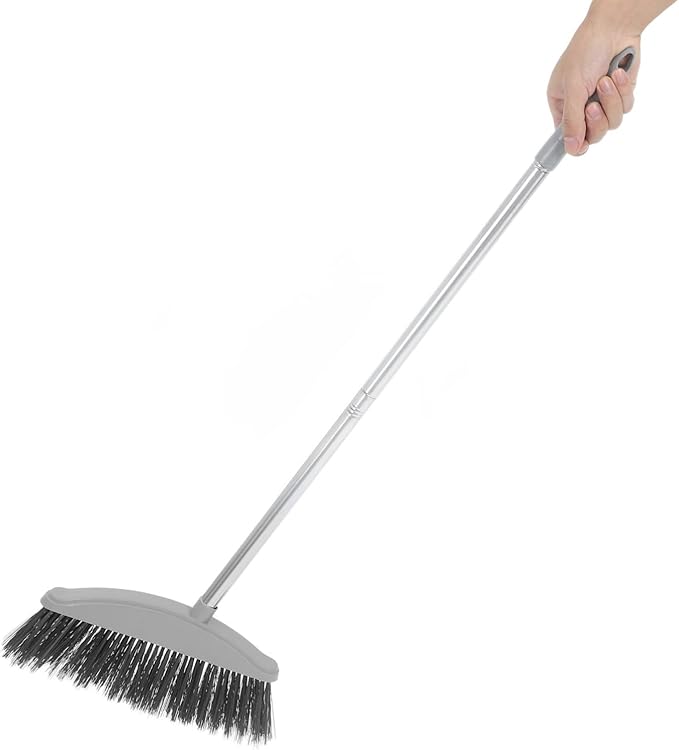 Heavy Duty Floor Cleaning Broom Handle Sweeper for Use Soft Bristles for Dust and Pet Hair Removal