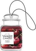Yankee Candle Car Jar Ultimate Black Cherry, Up to 30 Days Continuous Fragrance, True-to-Life Scent, Essential Oils, Ideal for Cars and Small Spaces