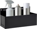 Magnetic Aerosol Spray Can Holder, Magnet Toolbox Bottle Holder, Tool Box Storage Rack for Garage and Home, Craft Workspace, Mechanic Paint Bottle Can Organizer, Black, 3"x8.3"