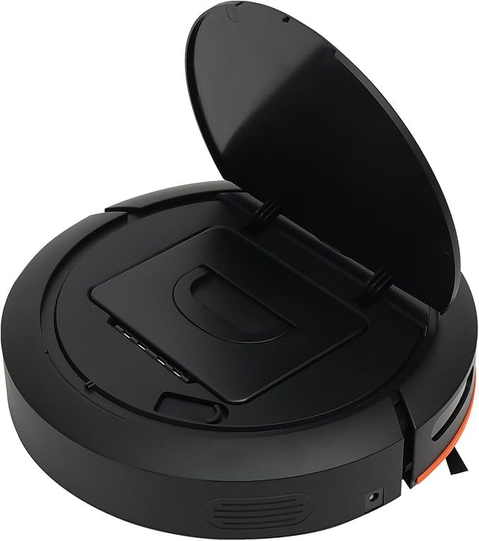 Robot Vacuum Cleaner, 3 In 1 Robot Vacuum & Mop & sweep Combo, Push Button and APP Control, Self-Charging Robotic Vacuum Cleaner, 120 Mins, Strong 2700Pa Suction, Ideal for Pet Hair and Carpet (Black)