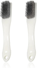 NIIIYTYB 2 Pack Bowling Shoe Brush 2-in-1 Heavy Duty Scrubber for Shoes Sliders Golf Cleats and Boots Outdoor Shoe Cleaning Brushes for Mud and Dirt Durable Stainless Steel Wire Brush Cleaner Kit