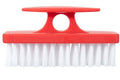 Superio Nail Brush Cleaner with Handle - Durable Brush Scrubber To Clean Toes, Fingernails, Hand Scrubber All Surface Cleaning, Red Heavy Duty Scrub Brush Stiff Bristles, Easy To Hold