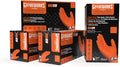 GLOVEWORKS 8 Mil Orange Nitrile Disposable Gloves Heavy Duty Industrial RDT for Mechanic and Automotive Shops Latex Free