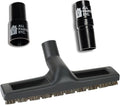 Vacuum Floor Brush Attachment, 12 Inch Brush for 1.25” Vacuum Accessories with Two Adapters for 1 3/8” & 1.5" Compatibility with Shop Vac, Shark, Miele, Bissell, Nutone, & Central Vacs