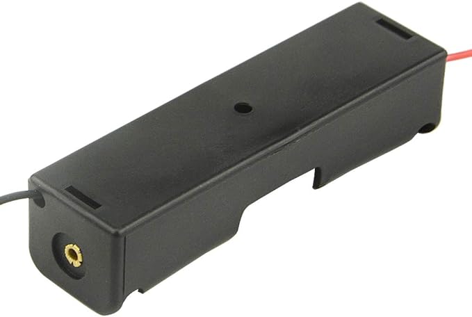WMYCONGCONG 20 PCS 18650 Battery Holder Single 1x 3.7V 18650 Battery Holder with Wire Plastic 1 Slot Batteries Storage Box