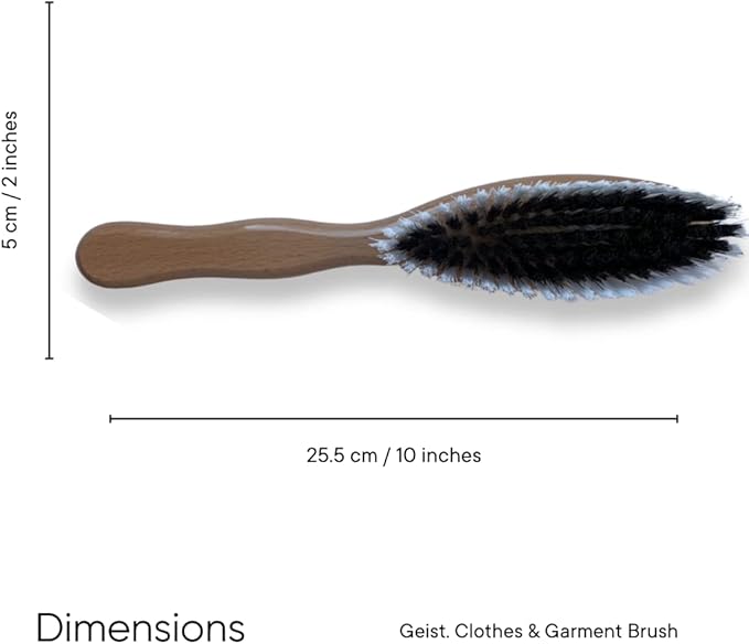 Geist. Clothes & Garment Brush | for Leather, Suede, Nubuck, Velvet, Cashmere, Alcantara and Other Fabrics | for Furniture, Clothing and Accessories