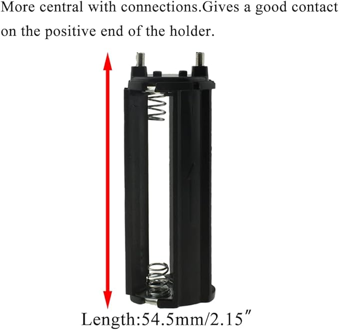 HAHIYO 3xAAA Cylindrical Battery Holder Black Adapter Tube Case Not Corrode Solid Good Contact Bear Battery Leakage Smooth Load for Flashlight Torch Led RC 2.15inch Length 3PCS Plastic