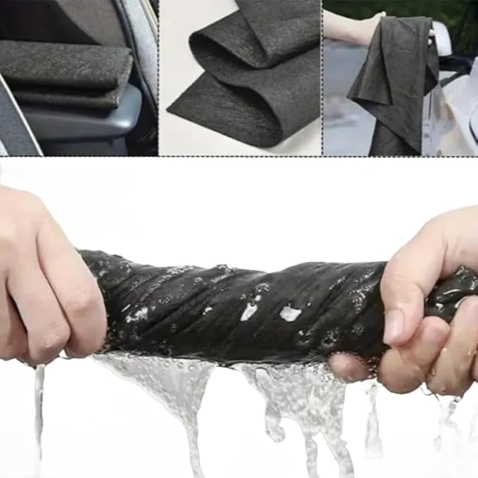 5pcs Thickened Magic Cleaning Cloth, 5pcs/Set Reusable Multifunctional Window Wipe Mirror Cloth, No Trace, Car Wash Rag, Kitchen Toilet Cleaning Cloth, Durable Microfiber Dish Cloth