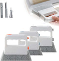 Magic Window Track Cleaner, 2 in 1 Groove Cleaning Brush, Window Groove Cleaning Brush Tools with Hard Bristle and Hidden Scraper, Crevice Brush for Sliding Door Track (Mix 3Pcs)