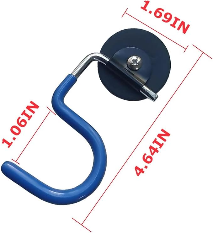 XXHong 2PCS Broom Holder Magnetic Broom Hooks Do Not Require Drilling Warehouse Kitchen Refrigerator Metal Surface Suitable Broom Holder Wall Mount