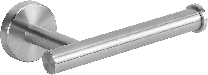 NearMoon Bathroom Toilet Paper Holder, Premium SUS304 Stainless Steel Rustproof Wall Mounted Toilet Roll Holder for Bathroom, Kitchen (1 Pack, Brushed Nickel)