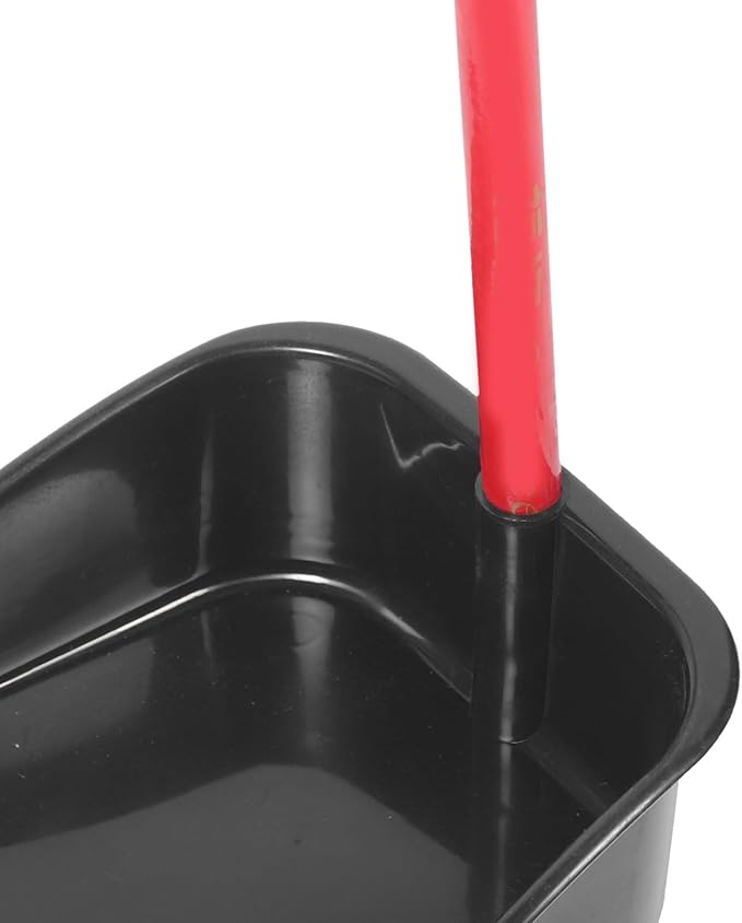 EXCEART Upright Dustpan with Long Handle 27.95 Inch Lightweight Plastic Household Cleaning Shovel Large Capacity Dust Pan for Home Office Garage