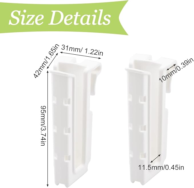 Cup Drying Hooks, 8Pcs Glass Bottle Drying Rack Hooks Shelf Basket Rack Hooks Bottle Drying Rack Stand Cup Holders for Dish Drainer Rack (White)