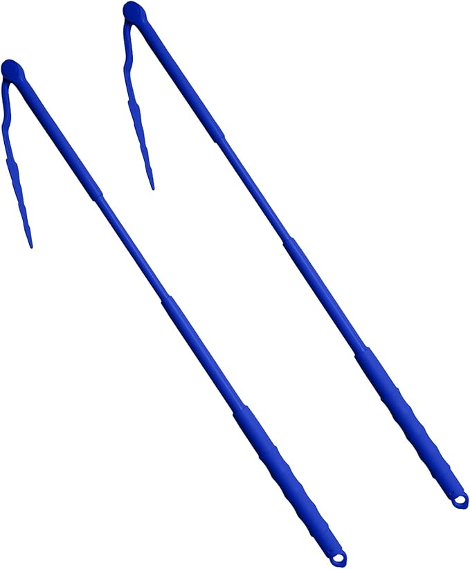 Yeebeny 2 Pcs Replacement Handles Compatible with Swiffer Duster Refill, 3 Ft Swiffer Handles Only, Extended Pole, Adjustable Length Removal Duty Duster Refills （Blue）