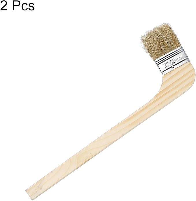 HARFINGTON Paint Brush 2Pcs 2" Brush Width Reusable Variety Angle Bend Brushes Radiator Paint for All Latex Oil Painting Furniture Walls Home Improvement