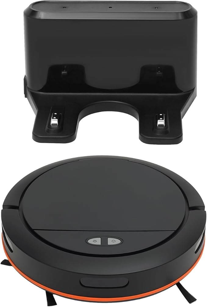 Robot Vacuum Cleaner, 3 In 1 Robot Vacuum & Mop & sweep Combo, Push Button and APP Control, Self-Charging Robotic Vacuum Cleaner, 120 Mins, Strong 2700Pa Suction, Ideal for Pet Hair and Carpet (Black)