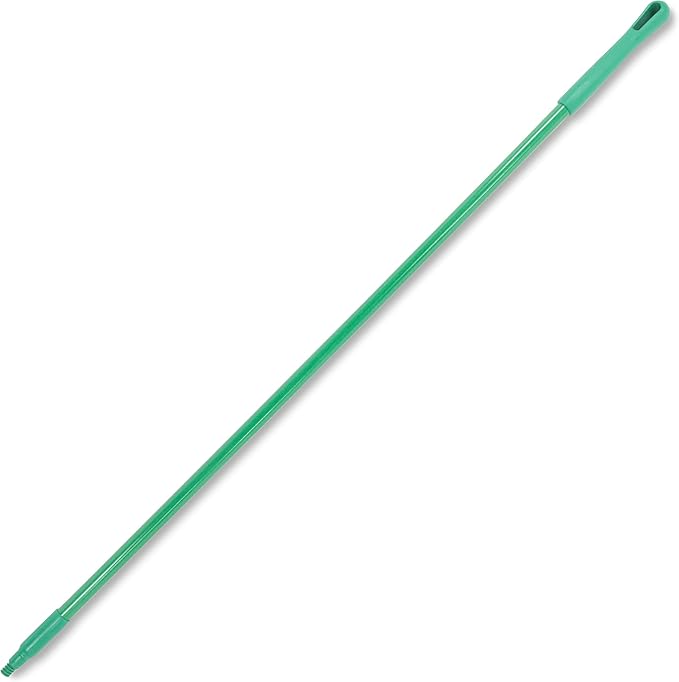 SPARTA Fiberglass Broomstick Replacement Broom Handle with Acme Threaded Tip for Industrial Cleaning Tools, Fiberglass, 60 Inches, Green