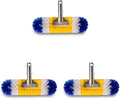 Blue Torrent Brush (12 Inches, Yellow/White/Blue) (Pack of 3)