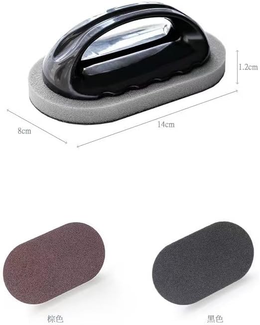 Emery Sponges Brush Household Cleaning Brush with Handle Sponge Eraser Scrub Kitchen Wipe Tool Sink Dishwashing Coffee