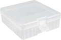 uxcell Hard Plastic Large Battery Storage Box Holder Organizer Protective Container for AAA/AA/C/D/9V Batteries
