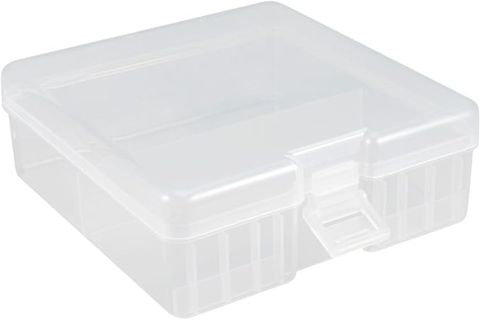 uxcell Hard Plastic Large Battery Storage Box Holder Organizer Protective Container for AAA/AA/C/D/9V Batteries